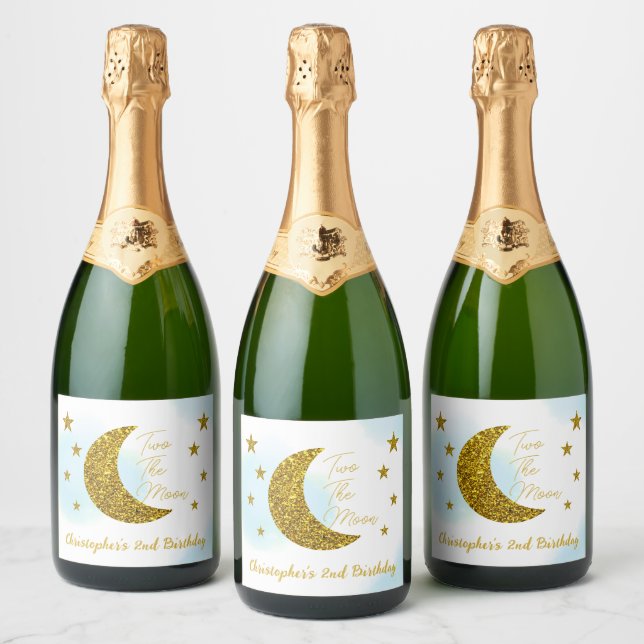 Dois O segundo aniversário Da Lua (Garrafas)