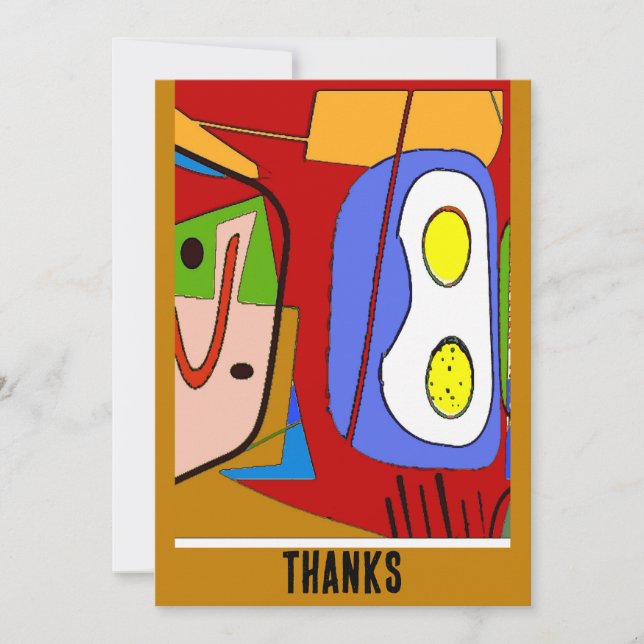 Dois ovos para cima Abstrato (Frente)