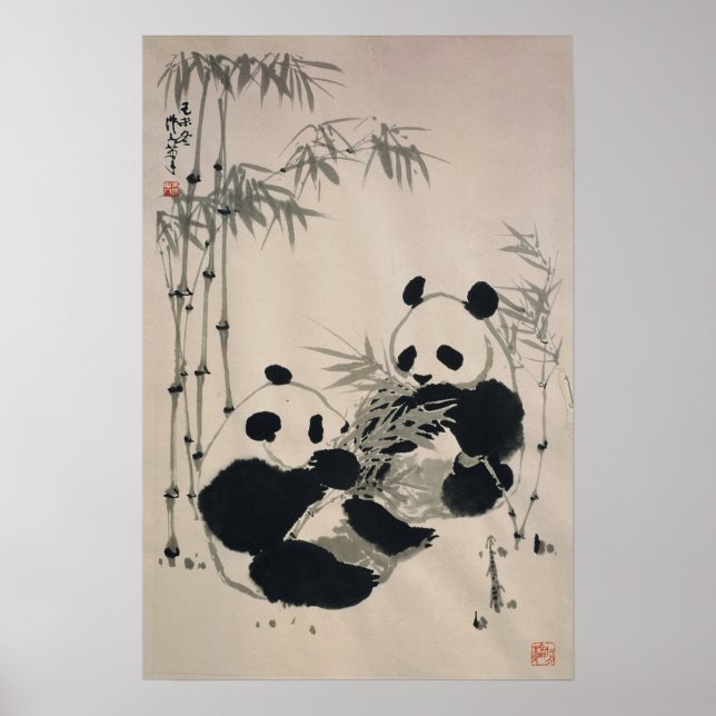 Dois Pandas Poster (Frente)