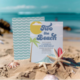 Dois para a Praia Convite de Aniversário de 2 anos