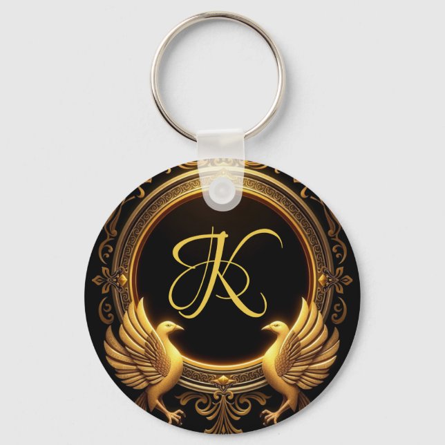 Dois Pássaros Personalizados Chaveiro (Frente)