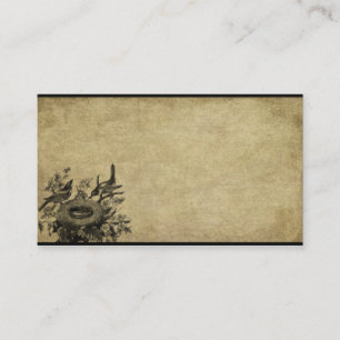 Dois pássaros & seus cartões de negócios Prim d