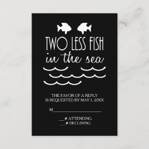 Dois Peixes a Menos no Casamento Marítimo RSVP