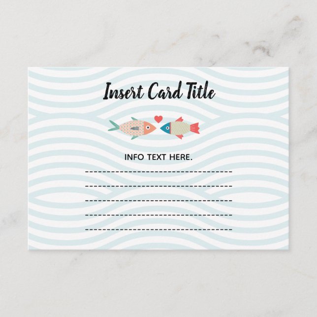 Dois peixes a menos no mar inserir cartão 2 (Frente)