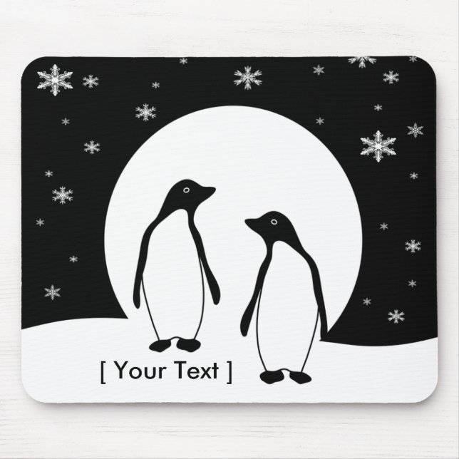 Dois Pinguins Mousepad (Frente)