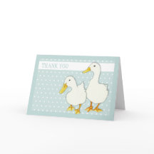 Dois pontos brancos Cartões de agradecimentos