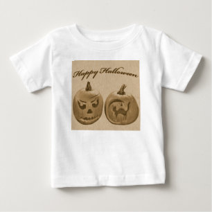 Dois Pumpkins Feliz Camisa do Dia das Bruxas