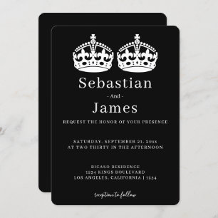 Dois Reis Fazem Uma Coroa De Par Que Foi Um Casame