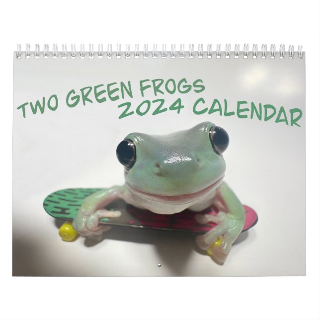Dois Sapos Verdes Calendário 2024 (Capa)