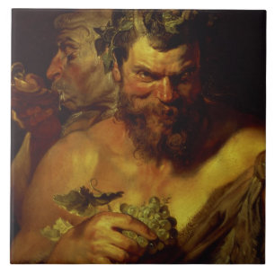 Dois Satyrs (óleo no painel)