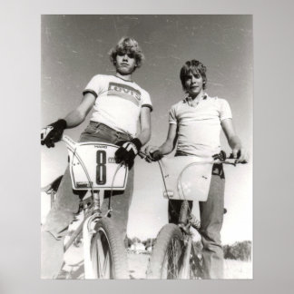 Dois sujeitos da antiga escola BMX impressão