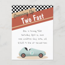 Dois Tema de Carro Rápido Convite Preto Amarelo Am