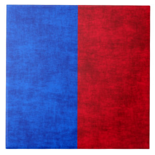Dois Tone Vermelho e Azul Grunge