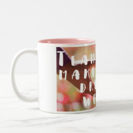 Dois Tons Caneca de café das citações dos trabalhos em