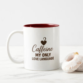 Dois Tons Caneca de Café de Design Minimalista Viciado em Ca
