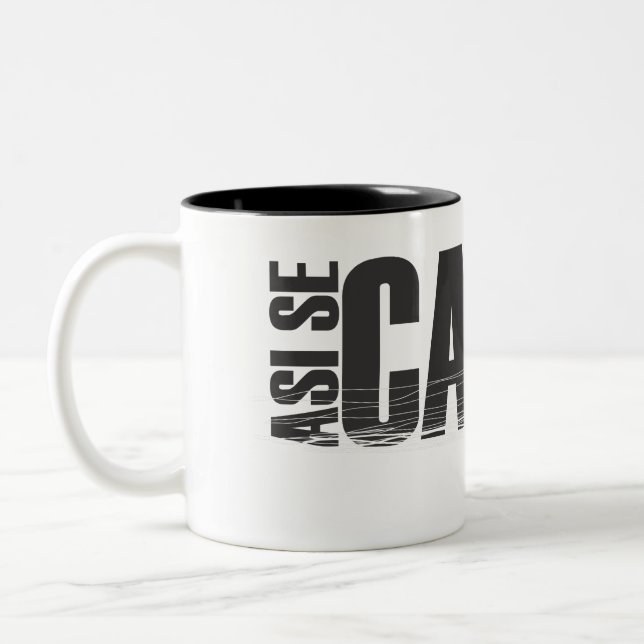 Dois Tons Caneca de café do perito em software Canta de Asi (Esquerda)
