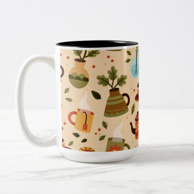 Dois Tons Caneca de Café em Duas Cores (Esquerda)