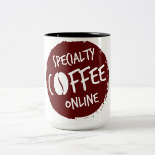 Dois Tons Caneca de café em linha do gourmet do café da