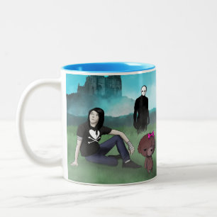Dois Tons Caneca de café em nenhum lugar