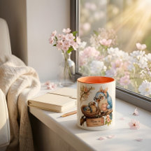 Caneca de Café Mãe Está em Casa Passarinho Fofo pa