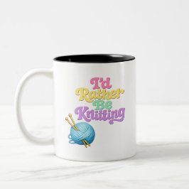 Dois Tons Caneca de Café Retro com Estilo de Tricô em Duas C