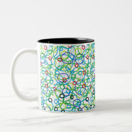 Dois Tons Caneca de Café Você Me Deixou Girando em Círculos