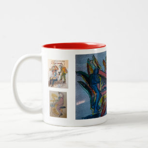 Dois tons e onze onças de caneca de café
