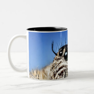 Dois Tons Estou de olho em você! Caneca de café Two-Tone