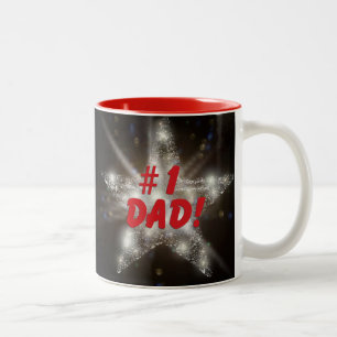 Dois Tons pai nº 1! Apenas diga em uma caneca de café de doi