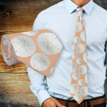 Dólar de Areia de Casamento Gravata Coral Laranja 
