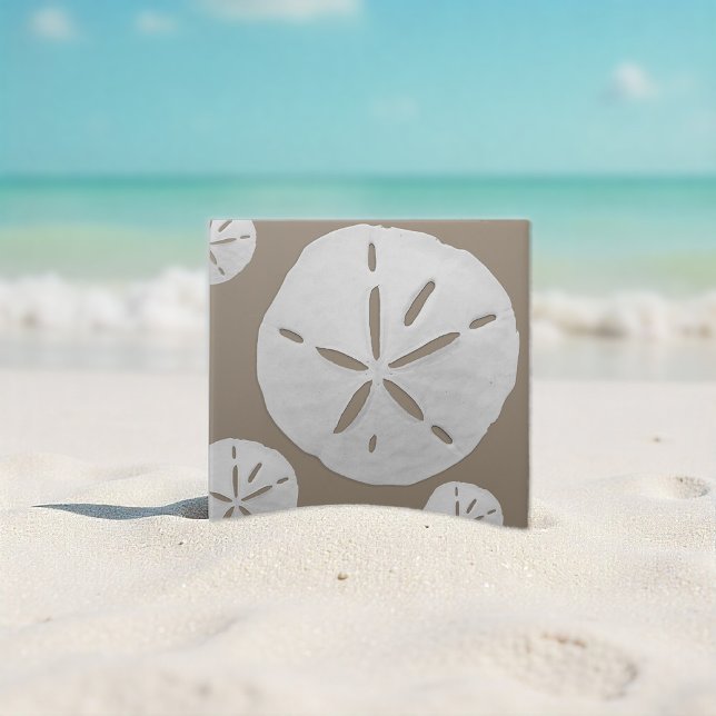 Dólar de Areia de Praia Tropical Bege Escuro e Bra (Criador carregado)