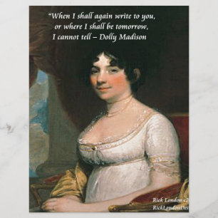 Dolly Madison & Citação Famosa Onde Estarei