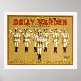 Dolly Varden - Impressão de Teatro Vintage