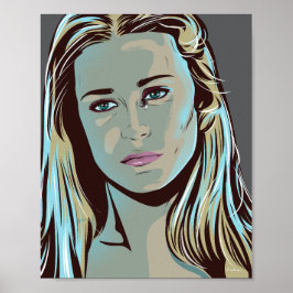 Dolores de Westworld pôster ilustrado