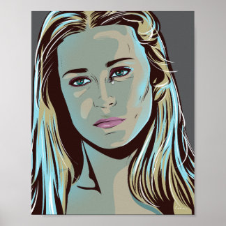 Dolores de Westworld pôster ilustrado