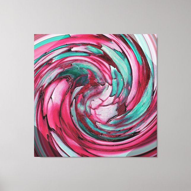 Dolphin Abstrato Teal Rosa N vs Canvas Águia (Frente)