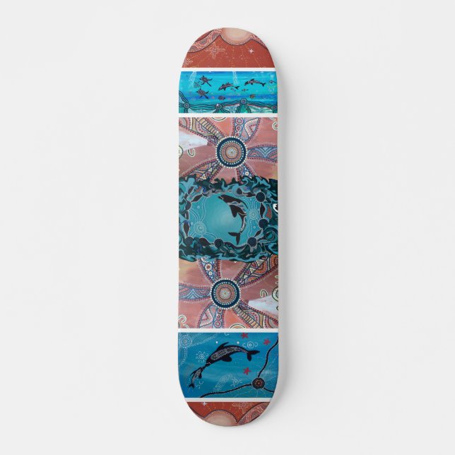Dolphin Corroboree Skateboard (Frente)