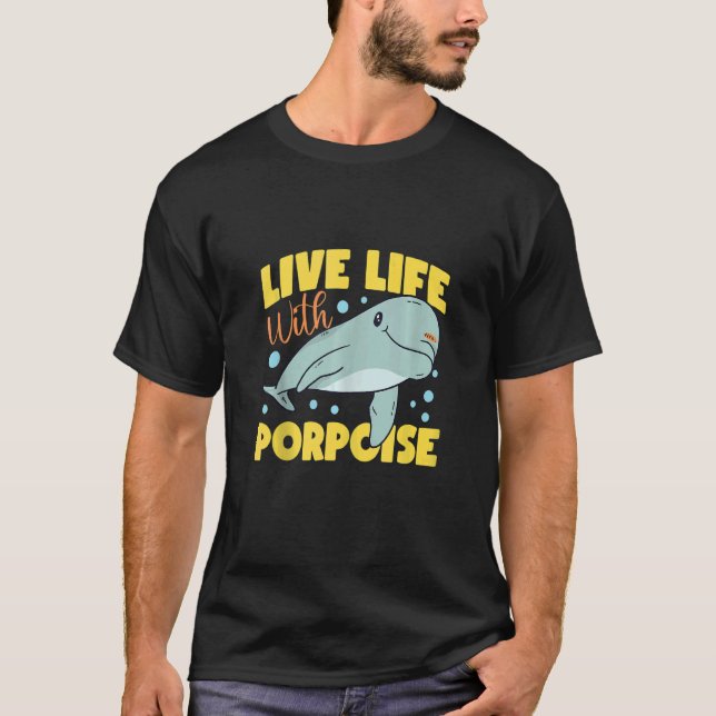 Dolphin Live Life With Porpoise Tank Top (Frente)