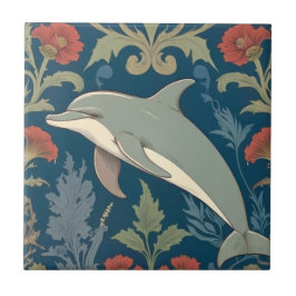 Dolphin William Morris estilo Náutico Flor Esquerd