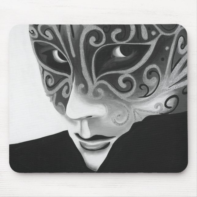 Dom de prata Mousepad de B/W (Frente)