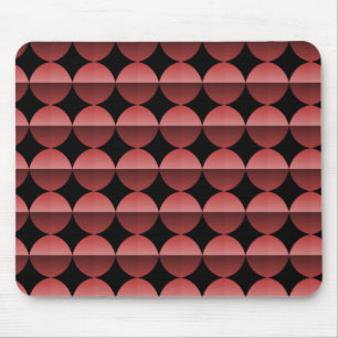 Dom retro marrom vibrante Mousepad