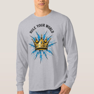 Domine A Sua Camisa Da Coroa Mundial - Leve Azul E