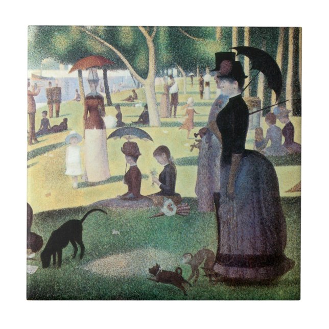 Domingo à tarde, Ilha La Grande Jatte, por Seurat (Frente)