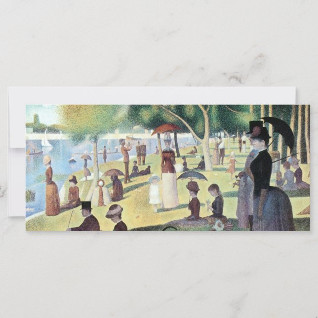 Domingo à tarde, Ilha La Grande Jatte, por Seurat (Frente)