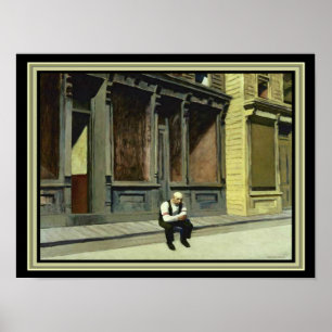 "Domingo" Edward Hopper 12 x 16 Impressão