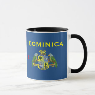 Dominica - caneca clássica da bandeira & da crist