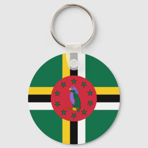 Dominica Flag Chaveiro