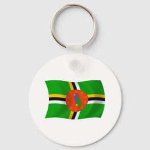 Dominica Flag Chaveiro