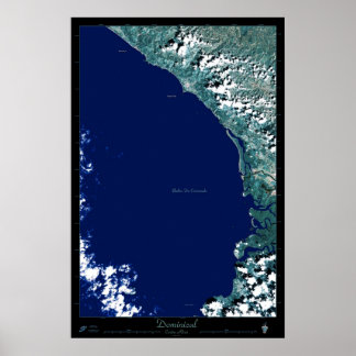 Dominical, poster de satélite da Costa Rica