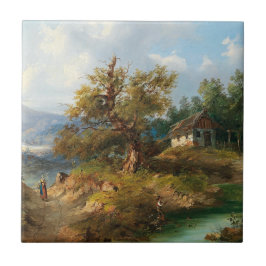 Dominik Schufried Uma Paisagem Montanhosa com...